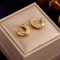 Dreamy Sunset Gold-Tone Sparkle Earrings