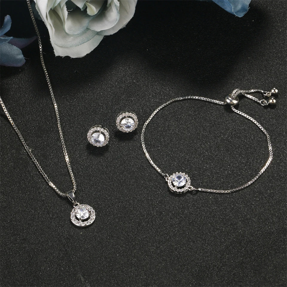 Crystal Glow 3-Piece Jewelry Set