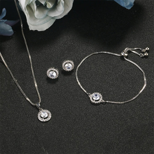 Crystal Glow 3-Piece Jewelry Set