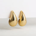 Elegant Touch Gold-Tone Teardrop Earrings