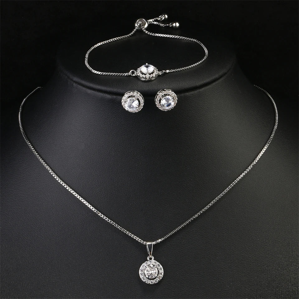 Crystal Glow 3-Piece Jewelry Set