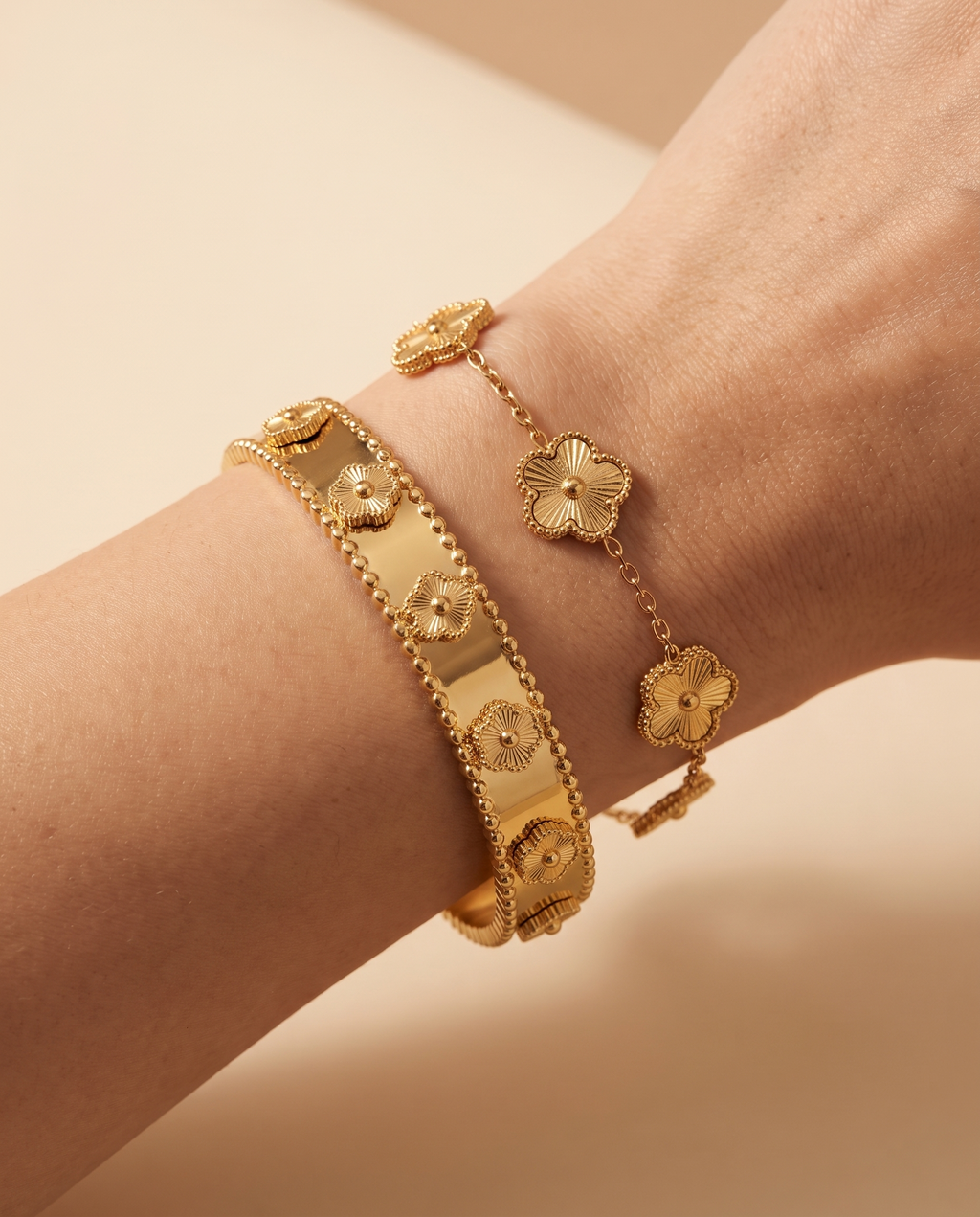 Gentle Shine Bracelet Set, close-up detail | Gentle Shine armbandenset, close-up detail