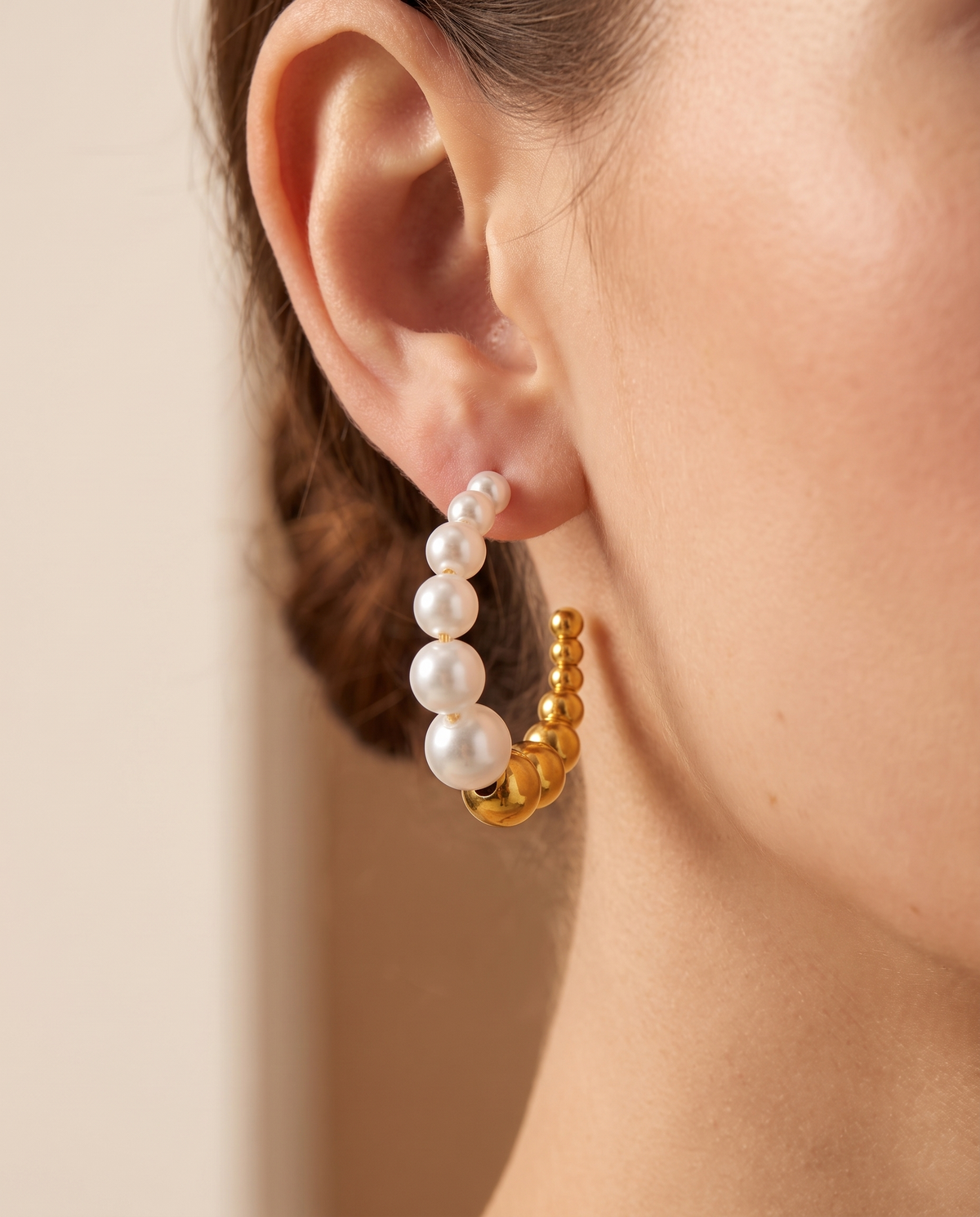 Shimmering Sands Earring, close-up detail | Shimmering Sands oorbellen, close-up detail