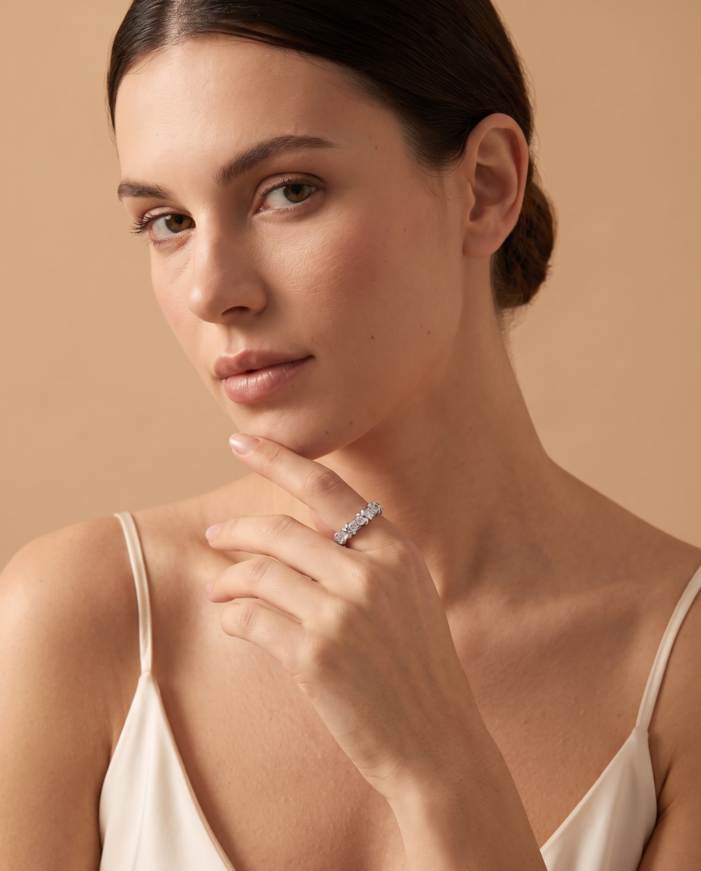 Starlit Night Ring, lifestyle on model | Starlit Night ring, lifestyle op model