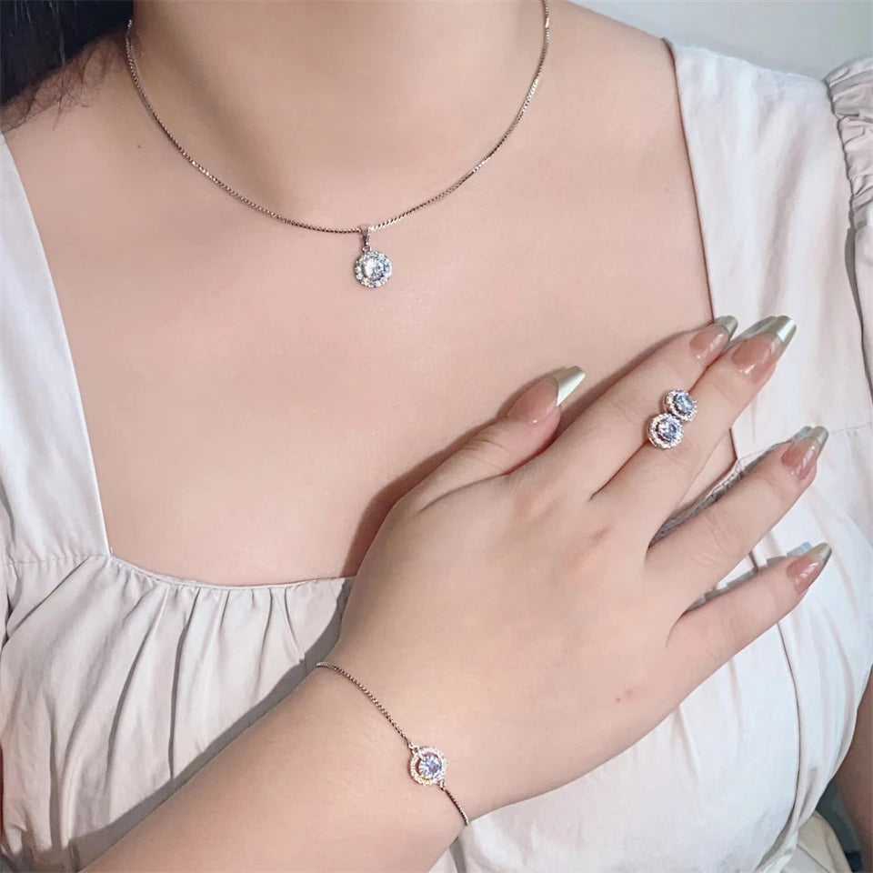 Crystal Glow 3-Piece Jewelry Set