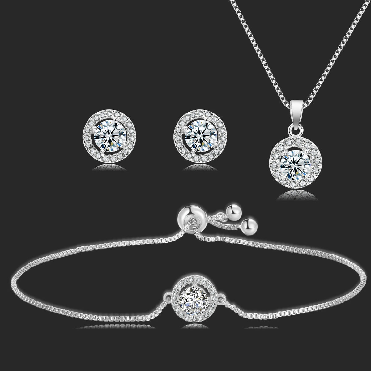 Crystal Glow 3-Piece Jewelry Set